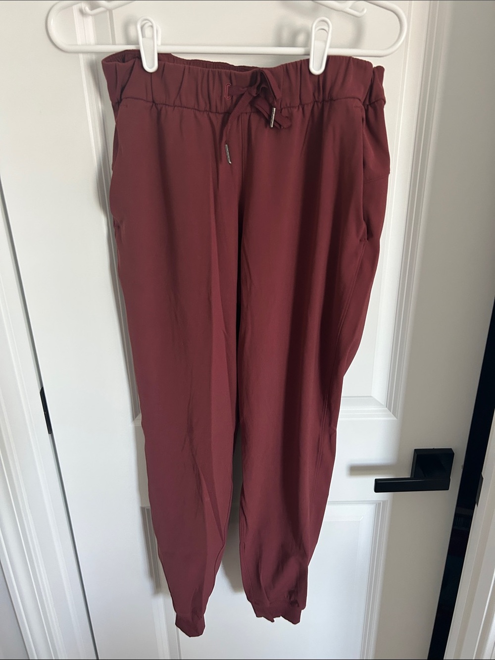 lululemon athletica Burgundy Drawstring Track Joggers